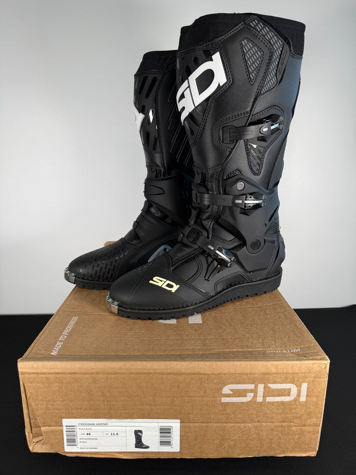 Sidi Crossair HD Enduro Boot - Black - Size Euro 45 / US 11.5 - USED LIKE NEW