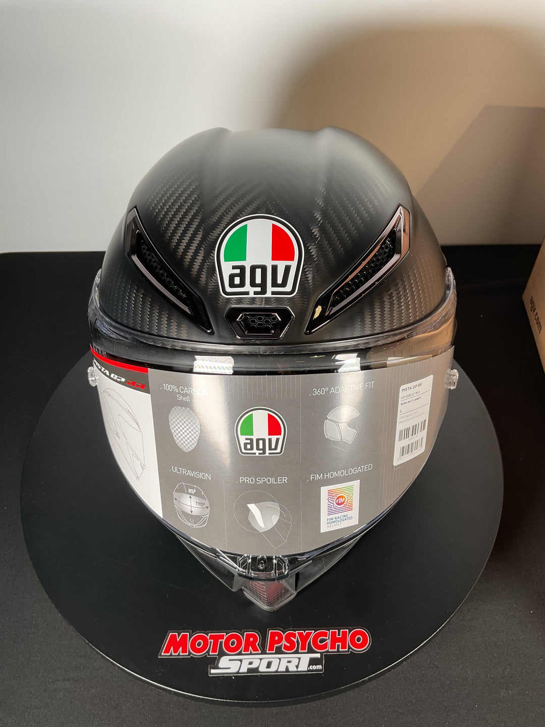 AGV Pista GP RR Mono Matte Carbon Helmet - Size L - Used Open Box
