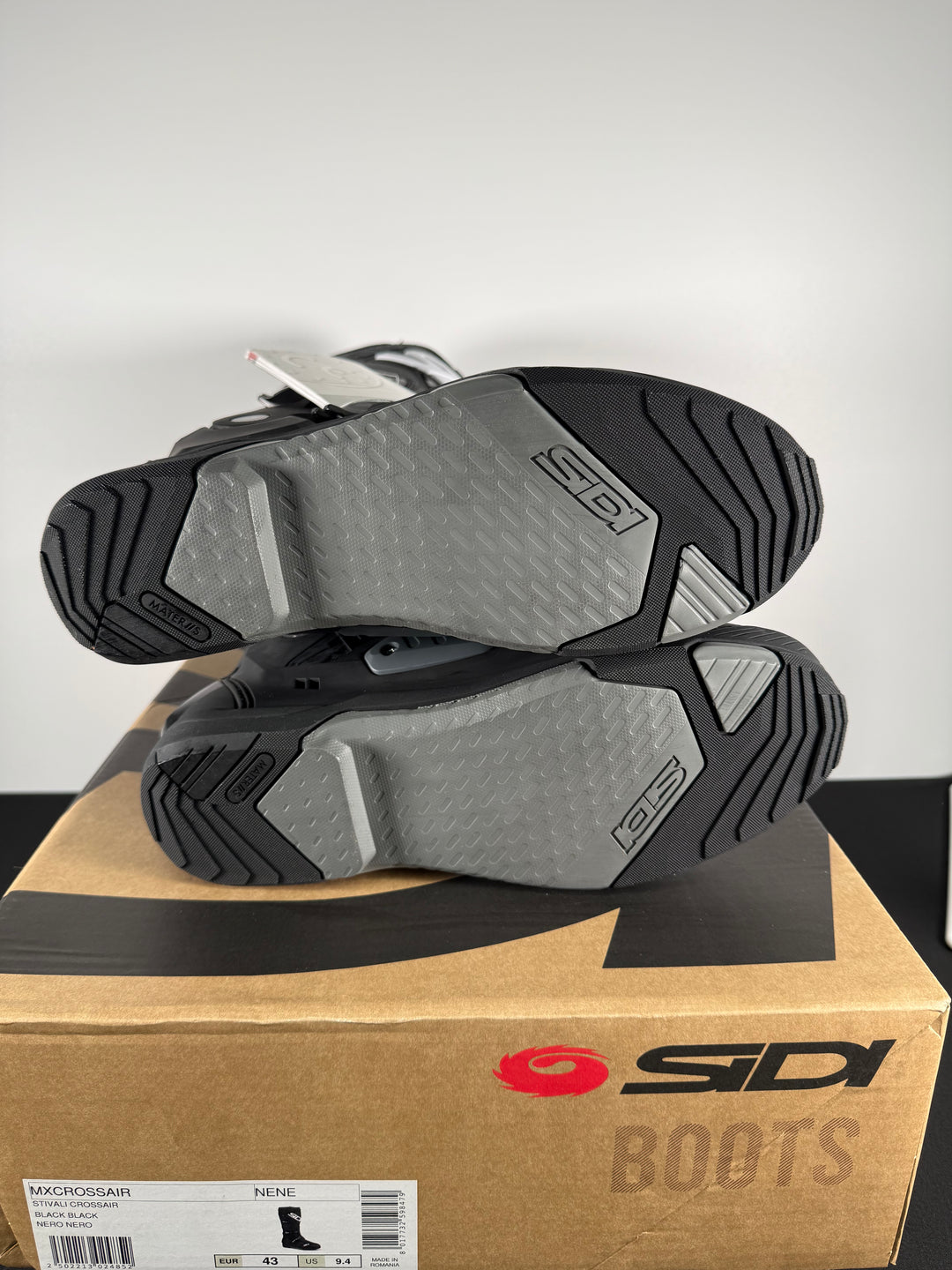 Sidi CrossAir Boots - Black - Size Euro 43 / US 9.4 - OPEN BOX