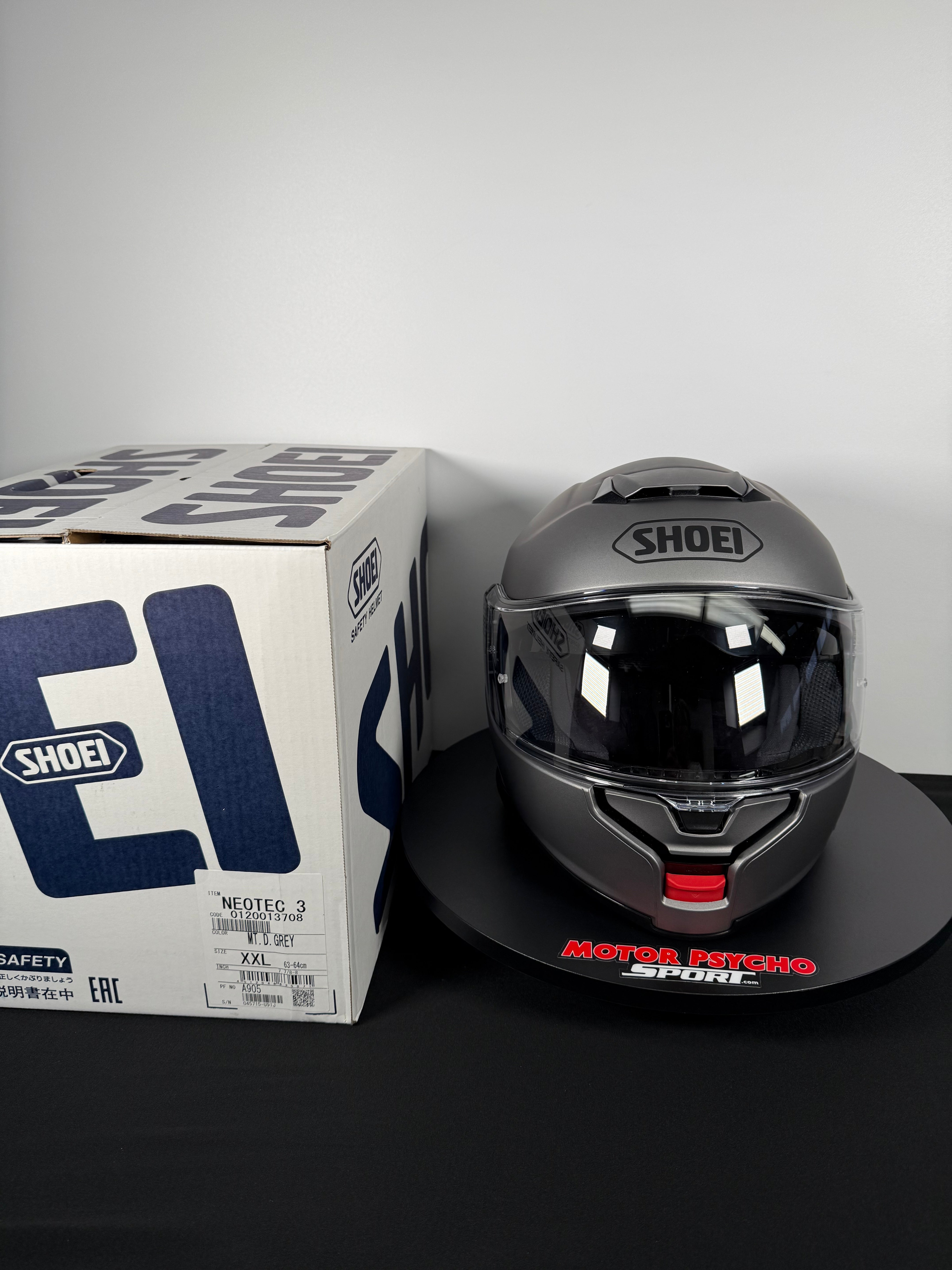 Shoei Neotec 3 Modular Helmet - Matte Deep Grey - Size XXL - USED