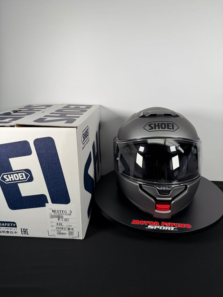 Shoei Neotec 3 Modular Helmet - Matte Deep Grey - Size XXL - USED / LIKE NEW