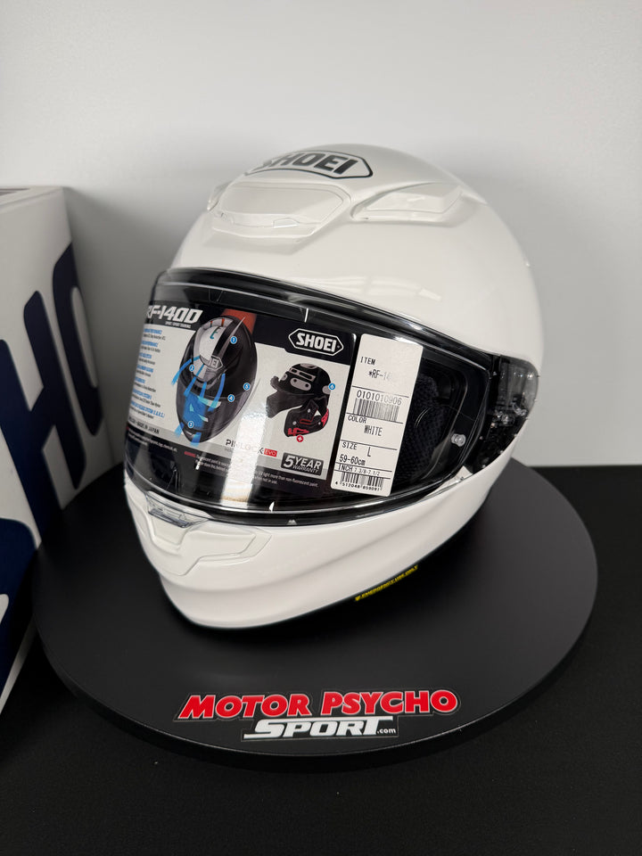 Shoei RF-1400 Helmet - White - Size Large - USED / OPEN BOX - FINAL SALE / NO RETURNS