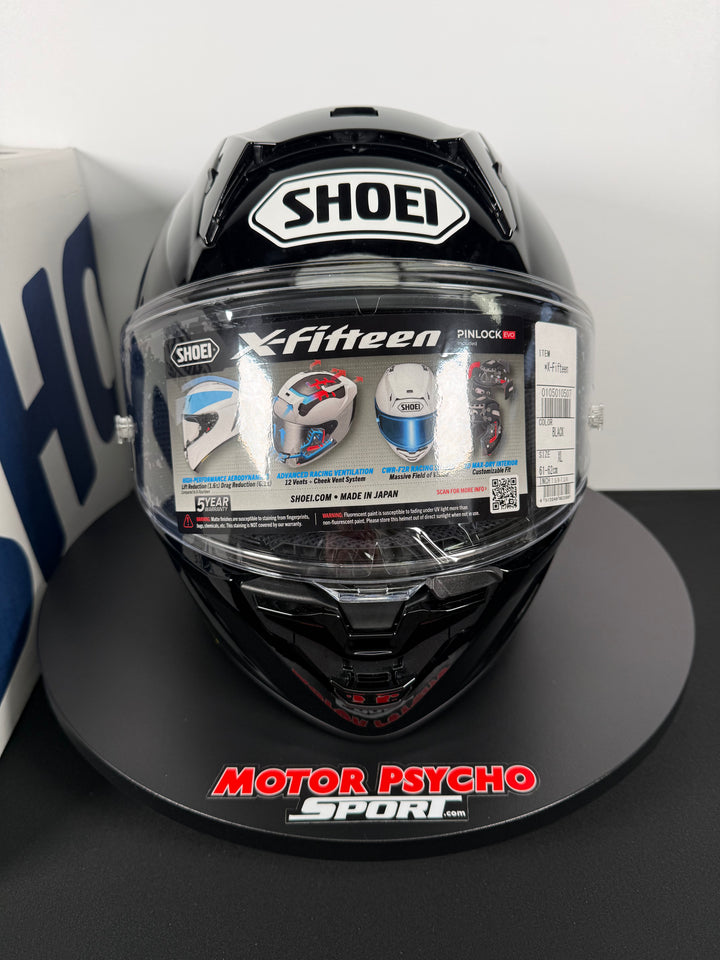 Shoei X-15 Helmet - Gloss Black - Size XL - USED / OPEN BOX
