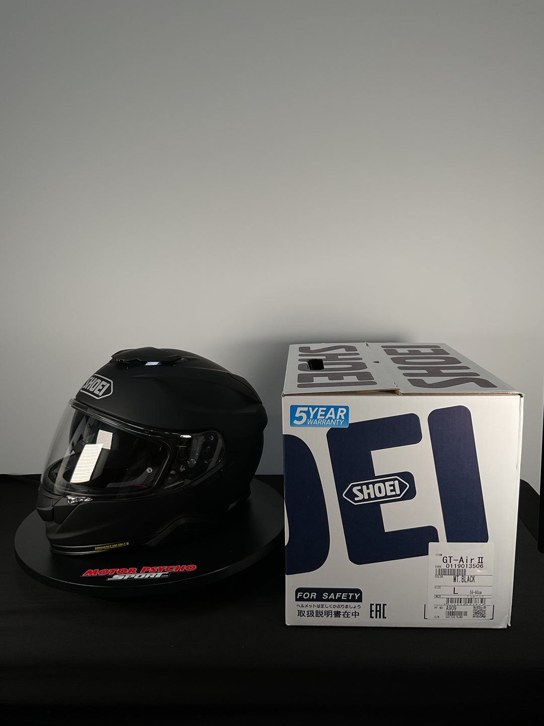 Shoei GT-Air II Helmet - Matte Black - Size Large - Used Like New