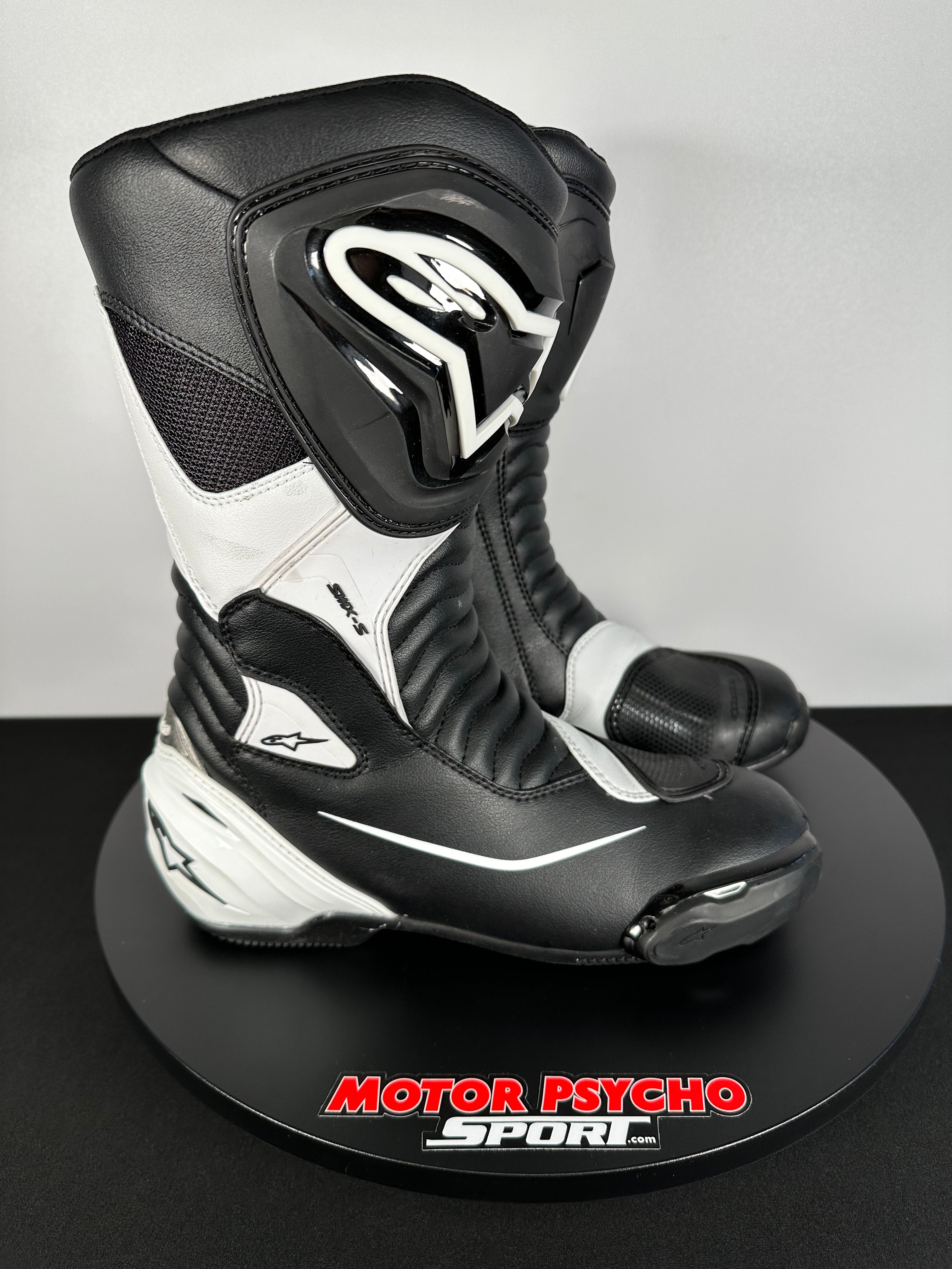 Alpinestars SMX S Black/White Boots – Motor Psycho Sport