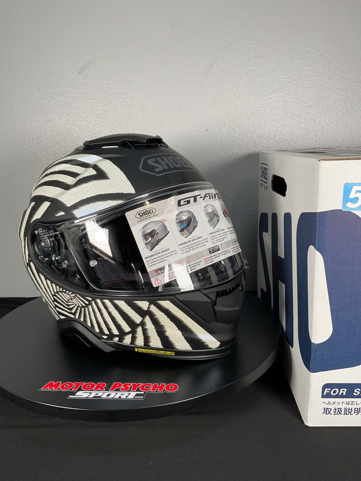 Shoei GT-Air II Qubit Helmet - TC-5 Matte White/Black - Size XS - Used Like New