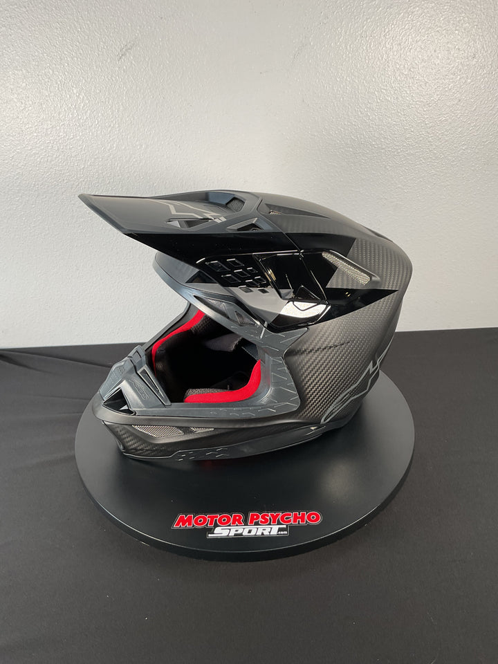 Alpinestars Supertech M10 Fame Helmet - Black Carbon Matte & Glossy - Size Large - USED LIKE NEW