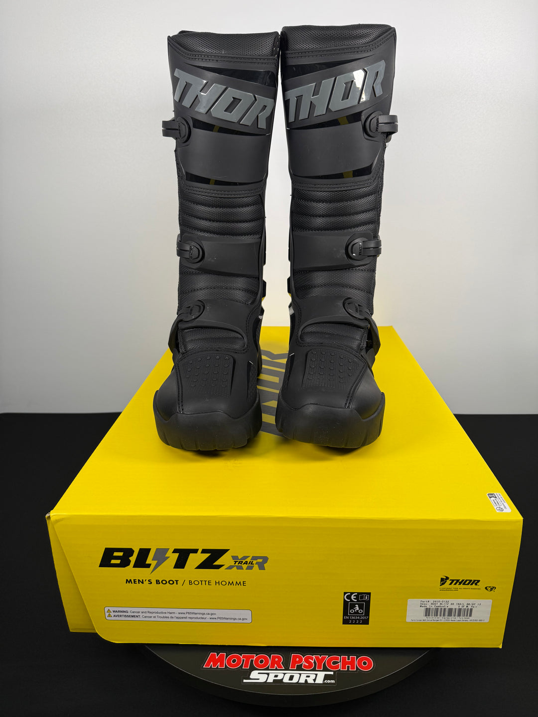 Thor Women's Blitz XR Boots-black/grey - Size 12 - OPEN BOX
