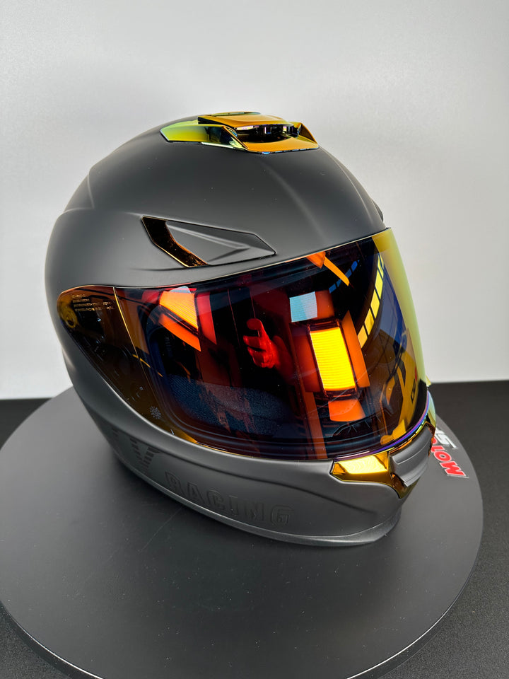 Fly Racing Sentinel Recon Helmet Matte Black/Fire Chrome