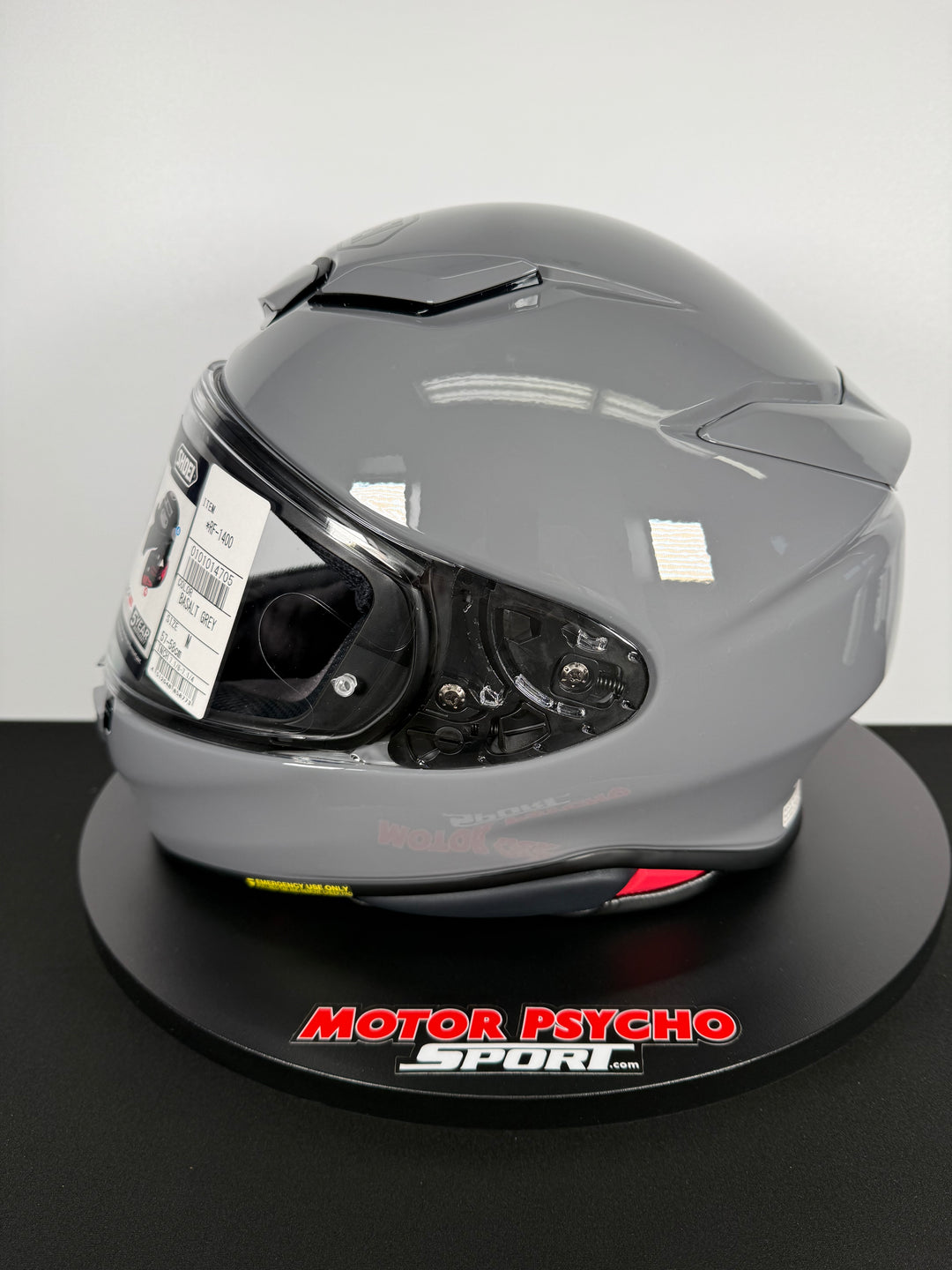 Shoei RF-1400 Helmet - Gloss Basalt Gray - Size M - USED / OPEN BOX - FINAL SALE / NO RETURNS