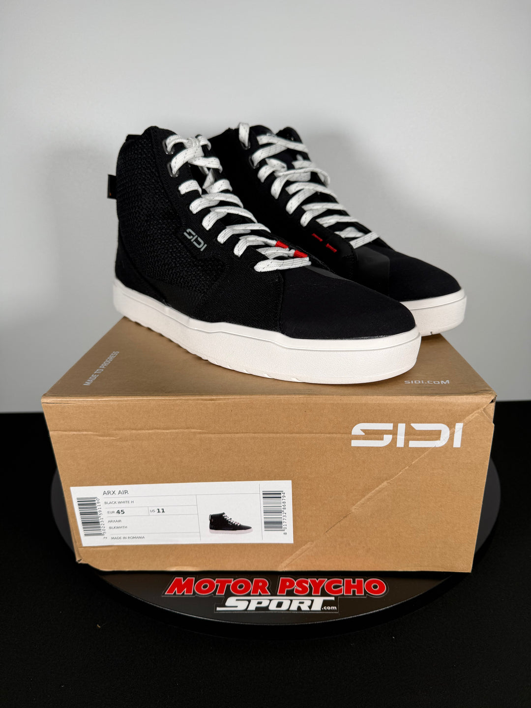 SIDI ARX AIR MESH RIDING SHOW - BLACK/WHITE - Size EU 45 / US 11 - OPEN BOX / FINAL SALE / NO RETURNS