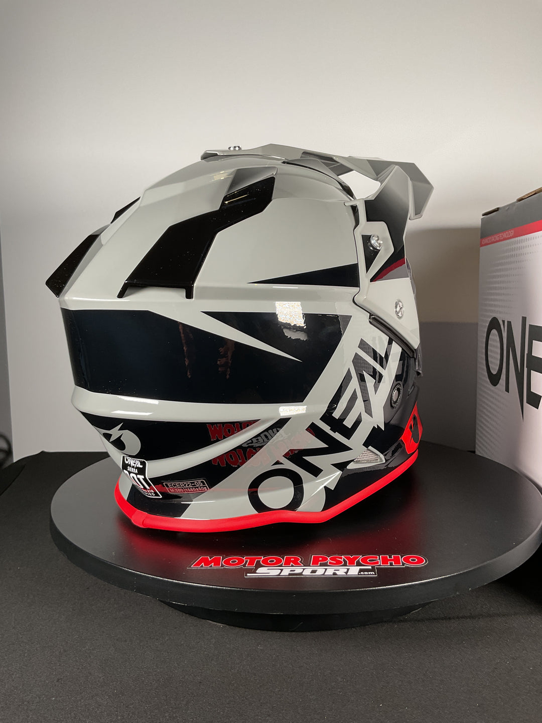 O'Neal Sierra Helmet R Gray/Black/Red - Size M - Used Open Box