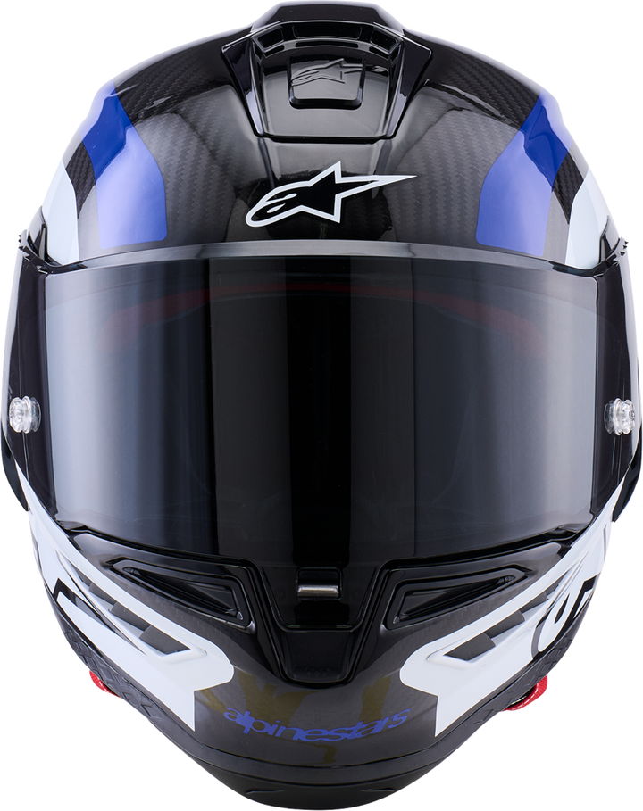 Alpinestars Supertech R10 Arius Helmet -Gloss Black/White/Blue