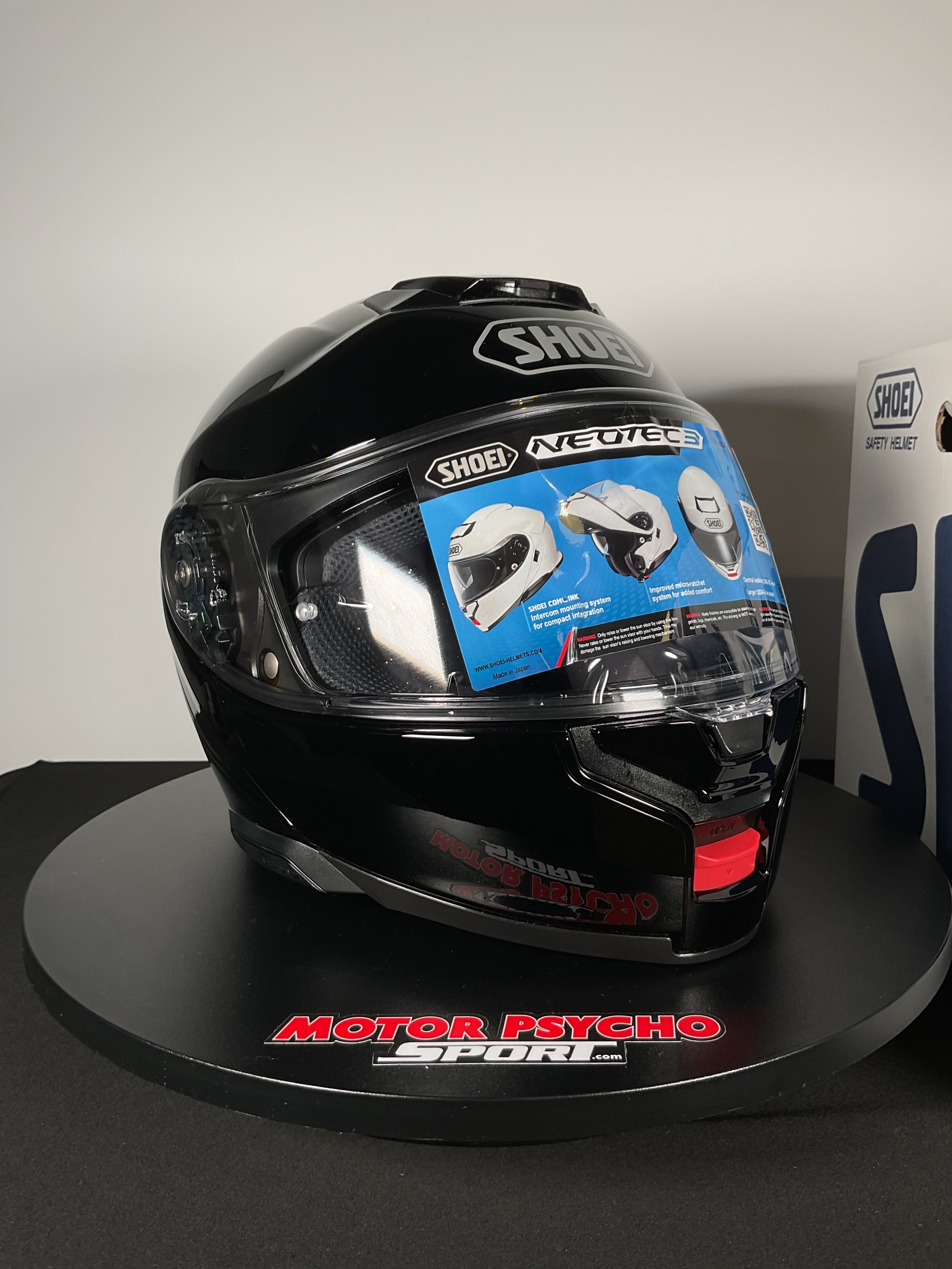 Shoei Neotec 3 Modular Helmet - Gloss Black - Size S - Used Open