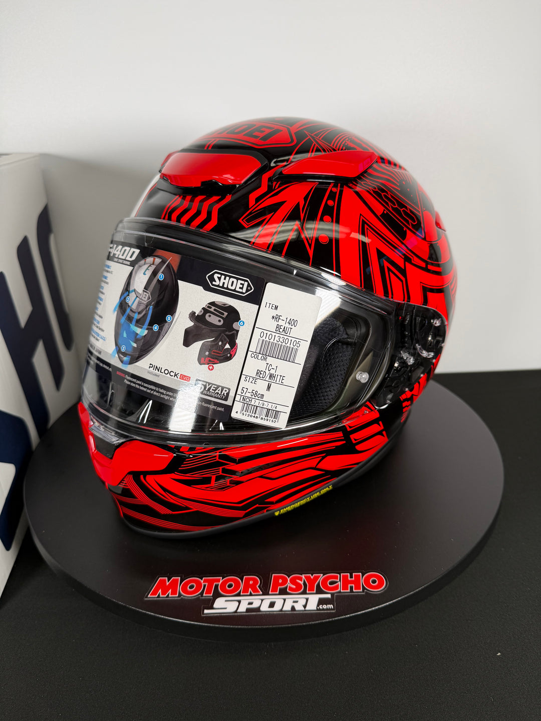 Shoei RF-1400 Helmet - Beaut TC-1 - Size Medium - USED / OPEN BOX - FINAL SALE / NO RETURNS