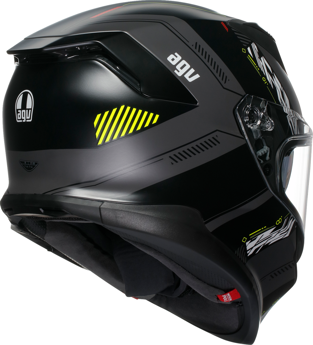AGV K7 Helmet - Kyber Matte Gray/Yellow