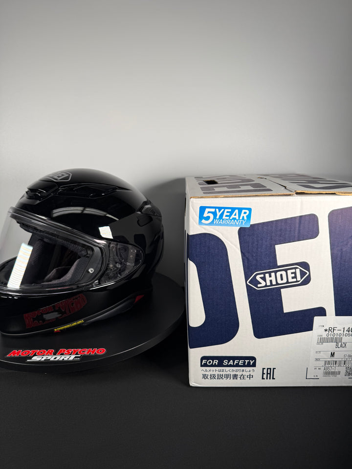 Shoei RF-1400 Helmet - Gloss Black Size MD - USED / LIKE NEW