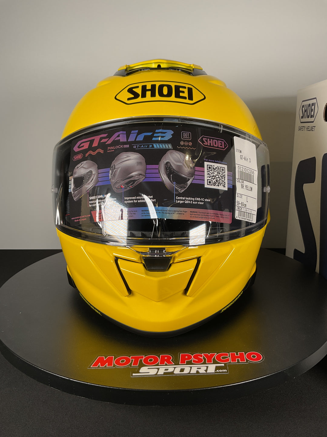 Shoei GT-Air 3 Helmet - Brilliant Yellow - Size L - Used Open Box