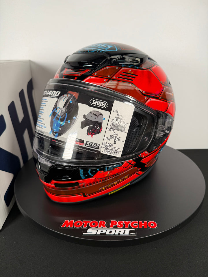 SHOEI RF-1400 Fortress TC-1 Helmet - Size M - USED / OPEN BOX #2 FINAL SALE / NO RETURNS