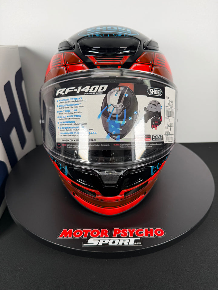 SHOEI RF-1400 Fortress TC-1 Helmet - Size M - USED / OPEN BOX