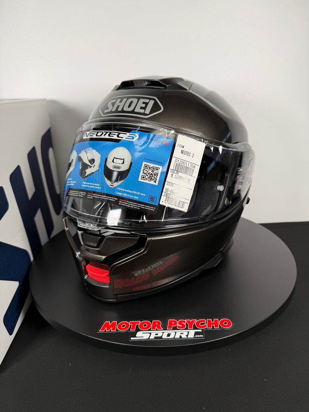 Shoei Neotec 3 Modular Helmet - Anthracite Metallic - Size Small - USED / OPEN BOX - FINAL SALE / NO RETURNS
