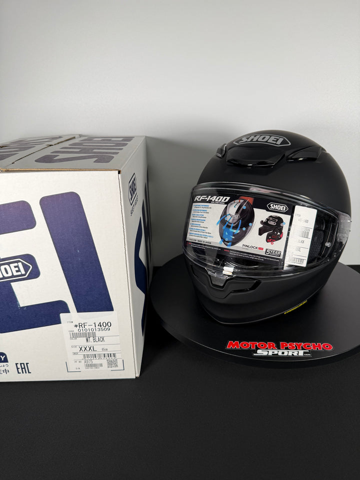 Shoei RF-1400 Helmet - Matte Black - Size 3XL - USED / OPEN BOX - FINAL SALE / NO RETURNS