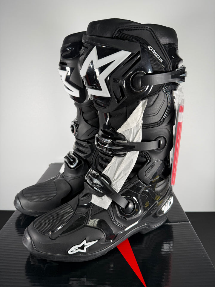 Alpinestars Tech 10 Boots - Black - Size Euro 47 / US 12 - OPEN BOX