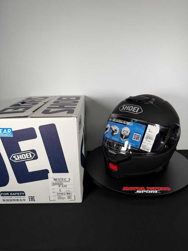 Shoei Neotec 3 Modular Helmet - Matte Black - Size Medium - USED / OPEN BOX - FINAL SALE / NO RETURNS