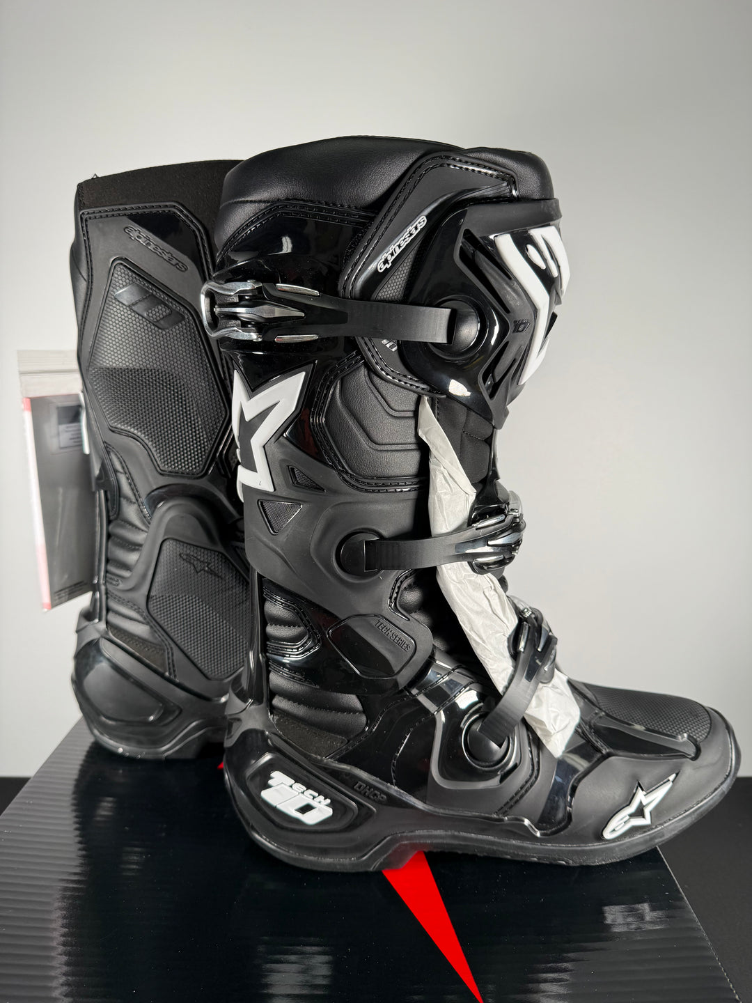 Alpinestars Tech 10 Boots - Black - Size Euro 47 / US 12 - OPEN BOX