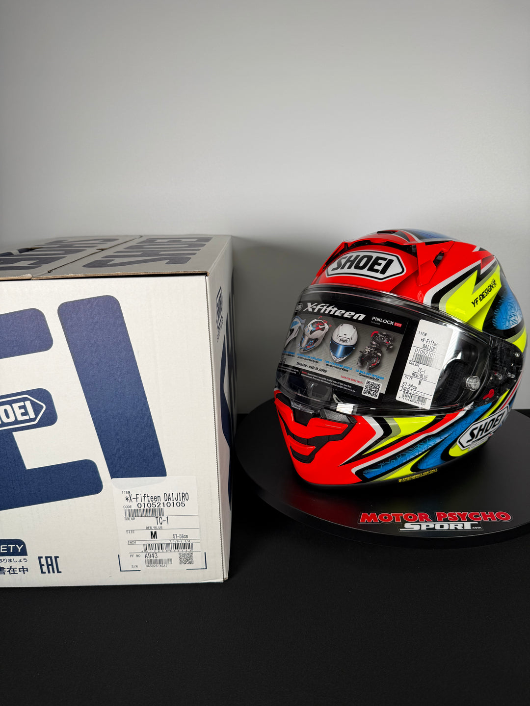 Shoei X-15 Daijiro Helmet - TC-1 - Size M - USED / OPEN BOX - FINAL SALE / NO RETURNS