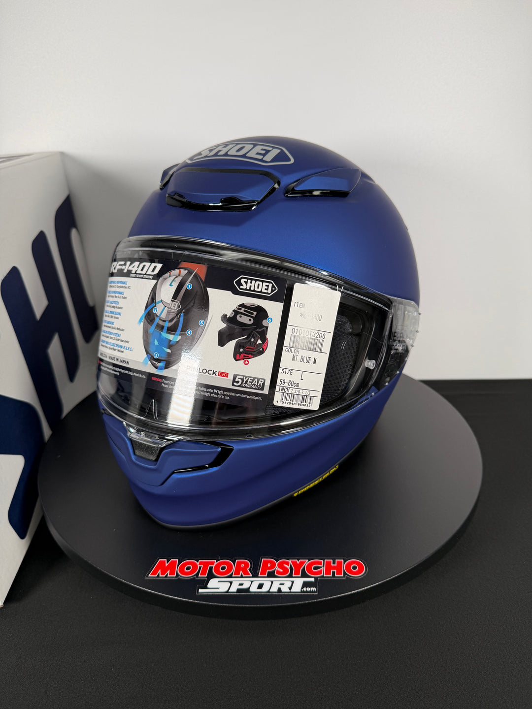 Shoei RF-1400 Helmet - Matte Blue - Size Large