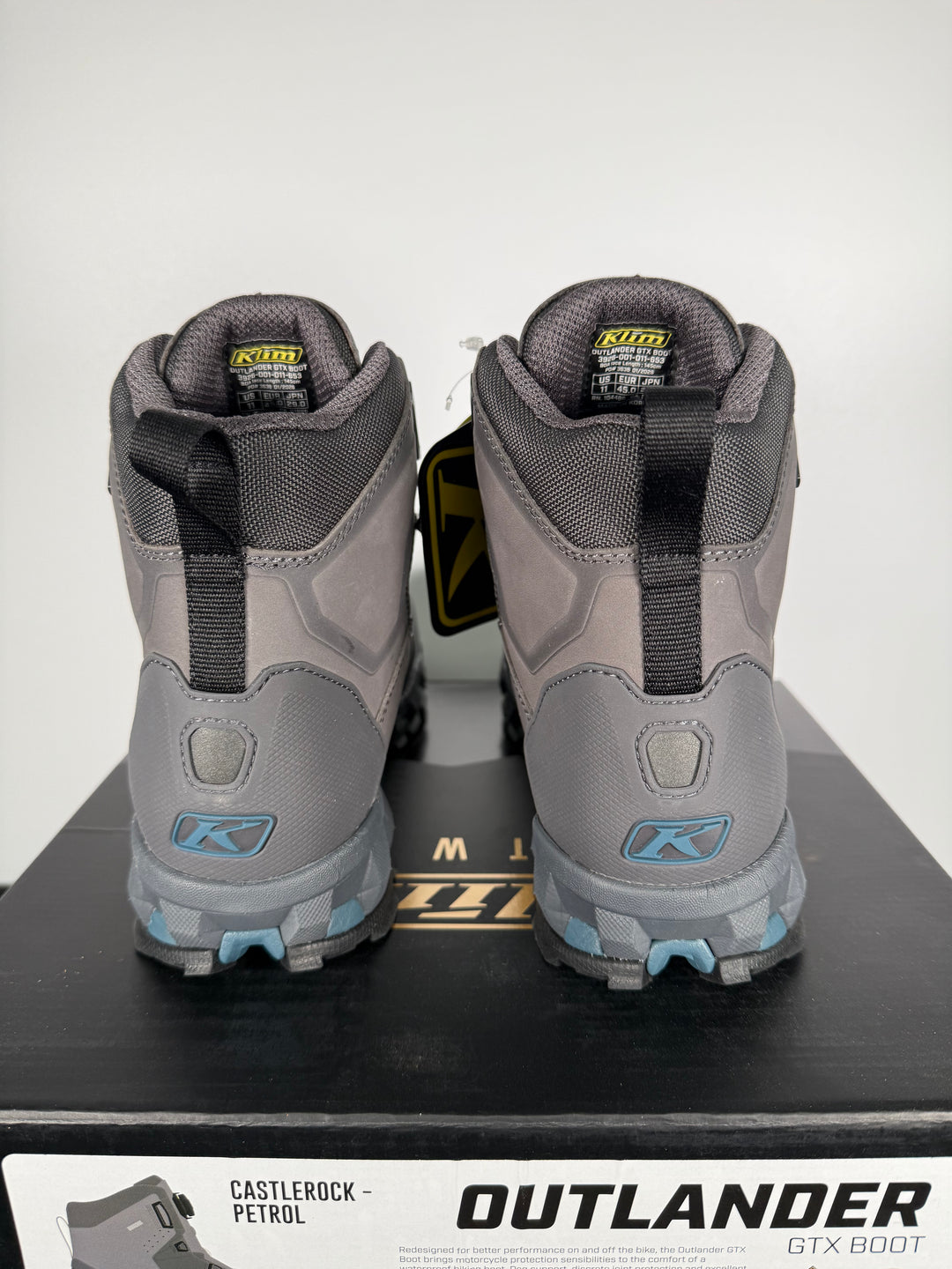 KLIM OUTLANDER GTX BOOT - CASTLEROCK - PETROL - Size 11 - OPEN BOX