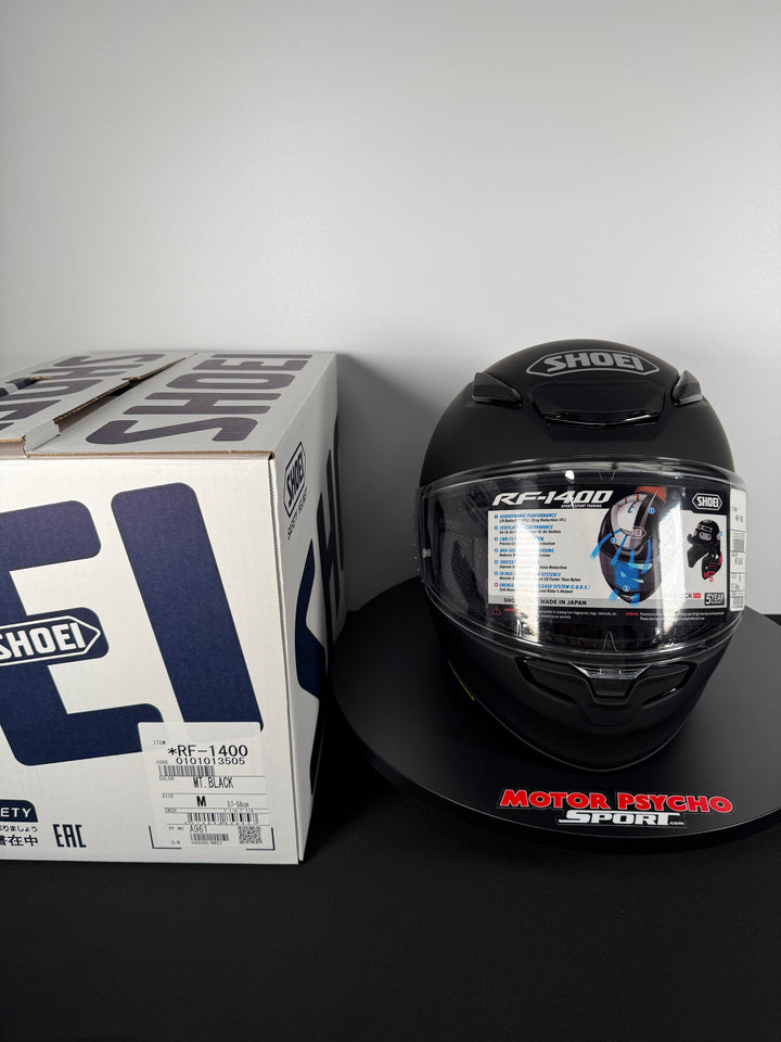 Shoei RF-1400 Helmet - Matte Black - Size M - USED / OPEN BOX