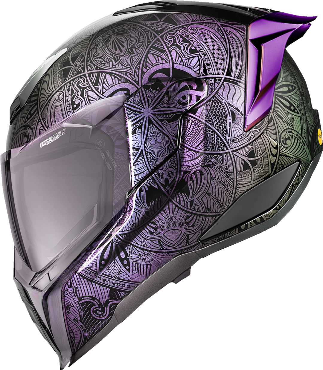 Icon Ultraflite Helmet - Opal Mandala Mips Purple