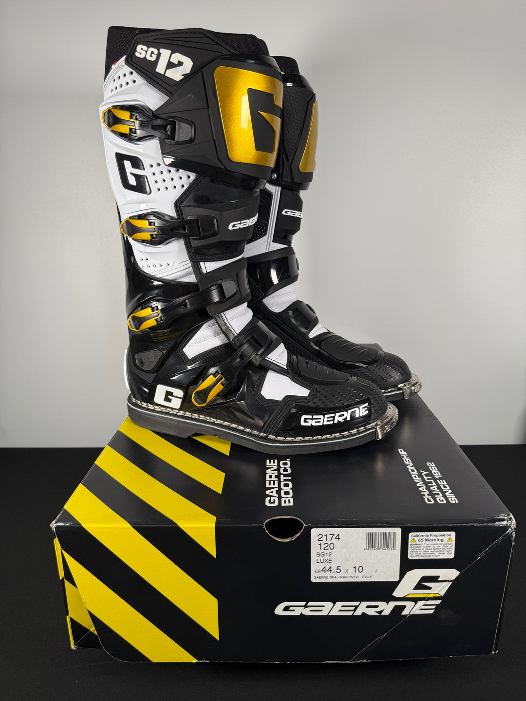 Gaerne SG-12 Boots - Luxe - Size Euro 44.5 / US 10 - OPEN BOX