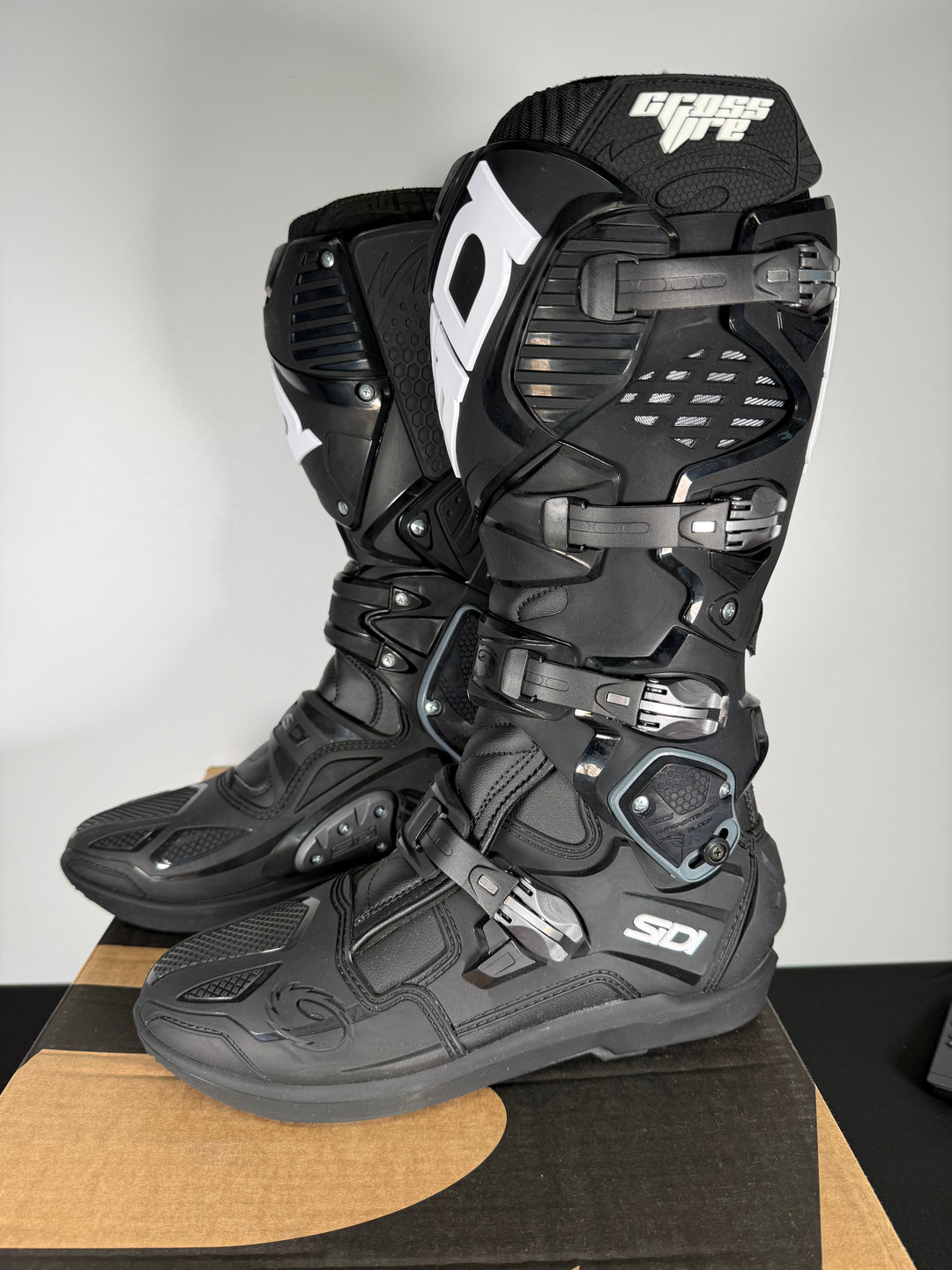Sidi Crossfire 3 SRS Black/Black Boots - Size EU 46 / US 11.5 / OPEN BOX - FINAL SALE / NO RETURNS