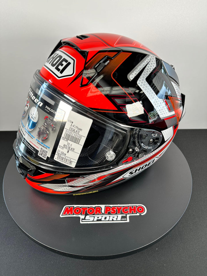 Shoei X-15 Escalate Helmet - TC-1 Red/Black/White - Size Medium - USED / OPEN BOX