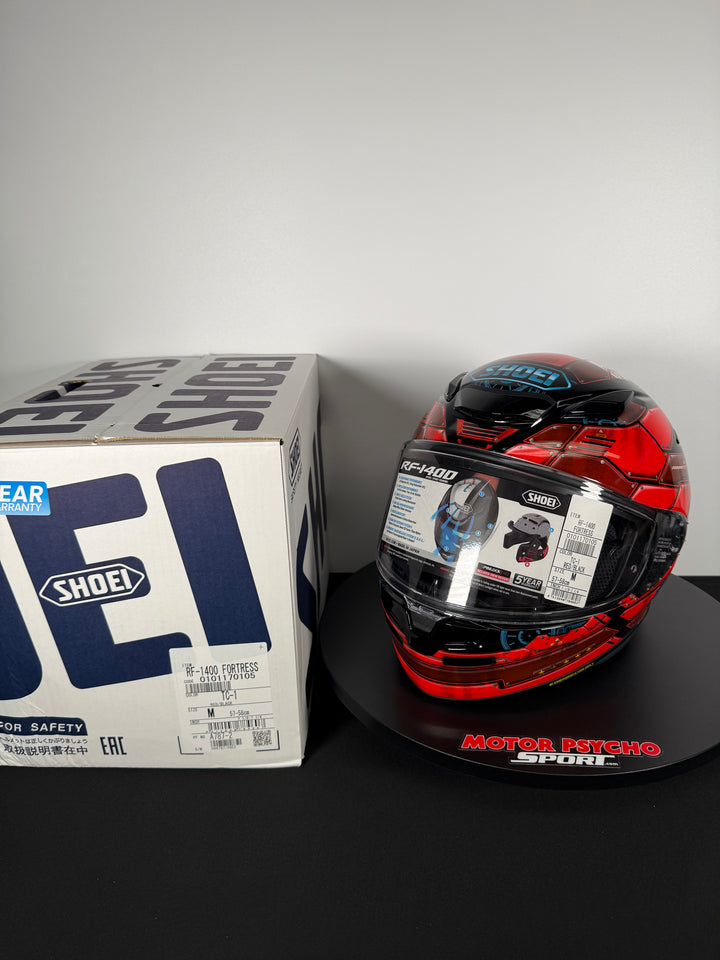 SHOEI RF-1400 Fortress TC-1 Helmet - Size M - USED / OPEN BOX #2 FINAL SALE / NO RETURNS