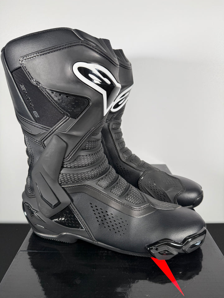 ALPINESTARS SMX-6 V3 VENTED BOOTS - BLACK - Size Euro 48 / US 12.5 - USED / GOOD