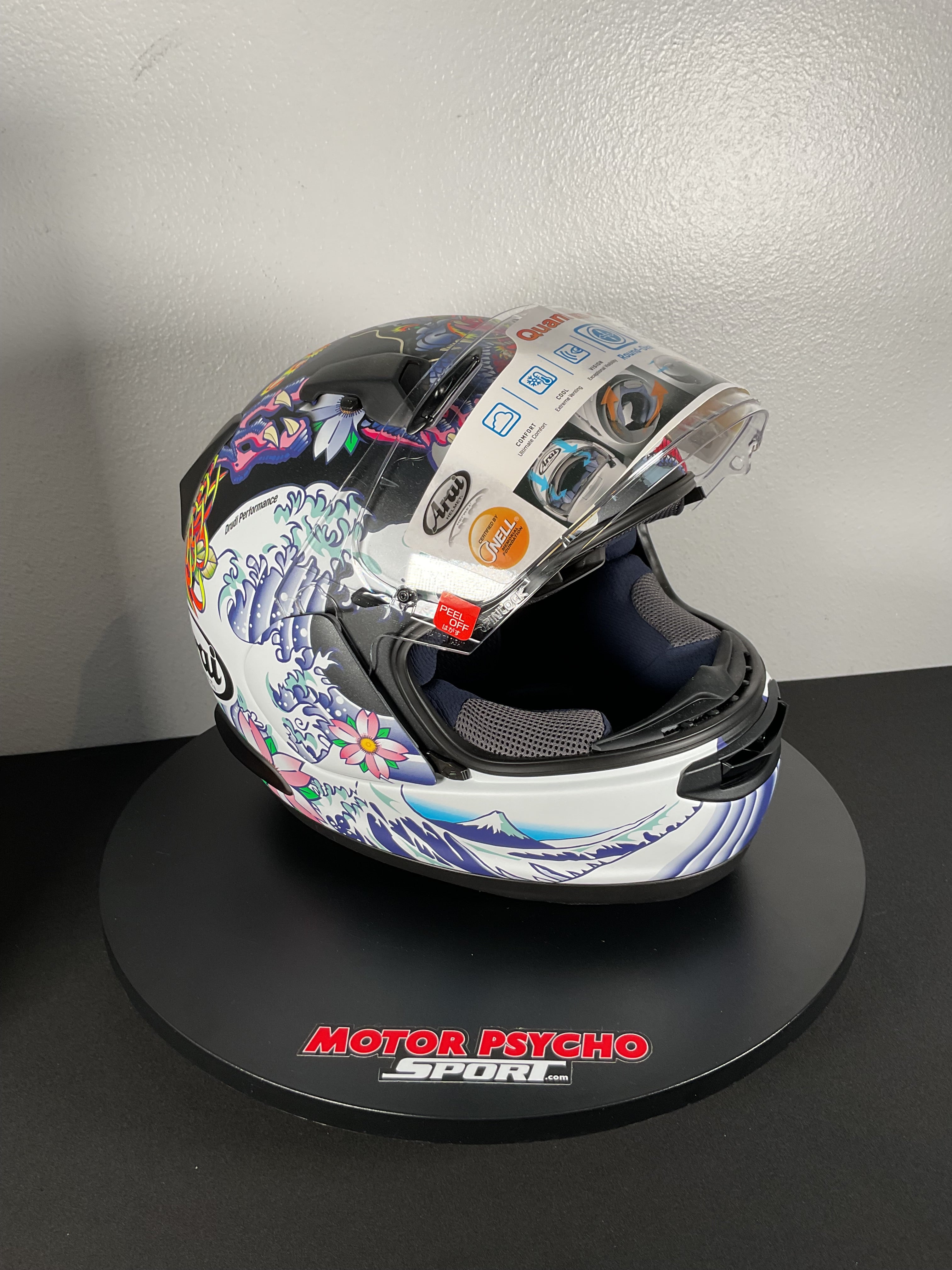 Arai Quantum-X Helmet - Oriental Black Frost - Size Large - OPEN