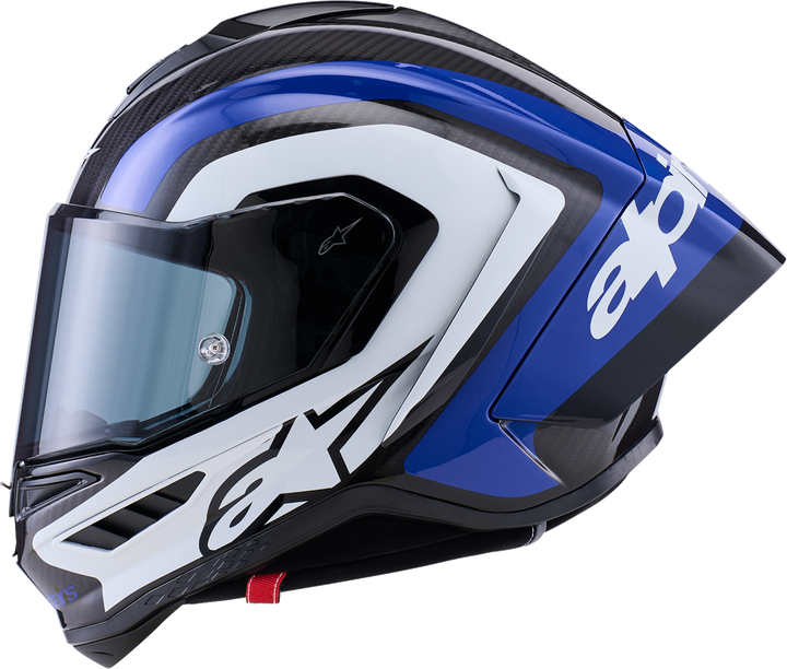 Alpinestars Supertech R10 Arius Helmet -Gloss Black/White/Blue
