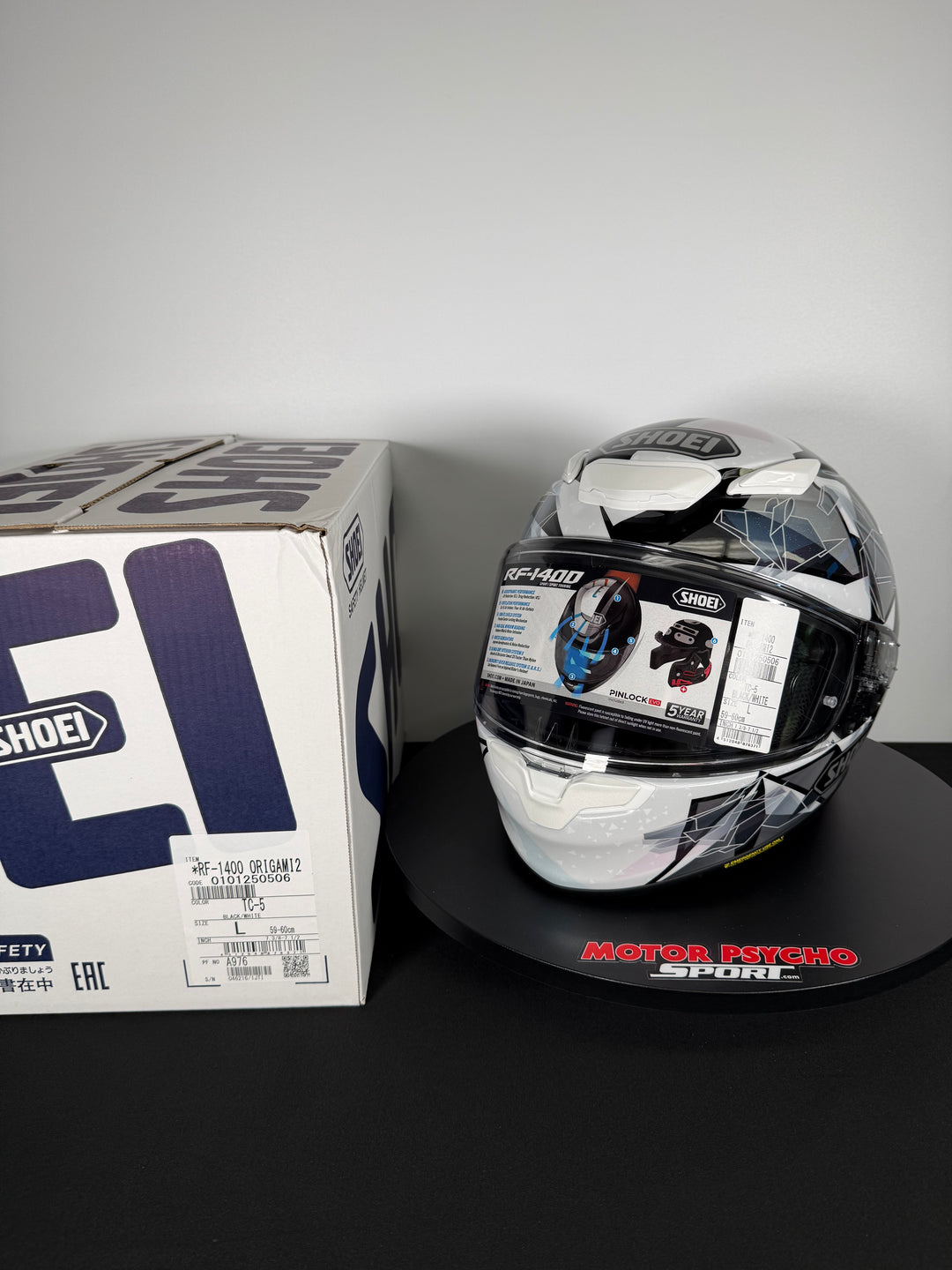 Shoei RF-1400 Origami 2 Helmet - TC-5 - Size Large - USED / OPEN BOX - FINAL SALE / NO RETURNS