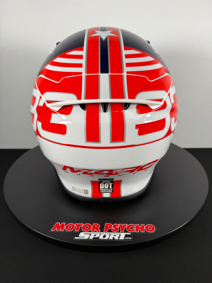 Shoei RF-1400 Marquez American Spirit Helmet - TC-10 Red/White/Blue -Size M -USED LIKE NEW