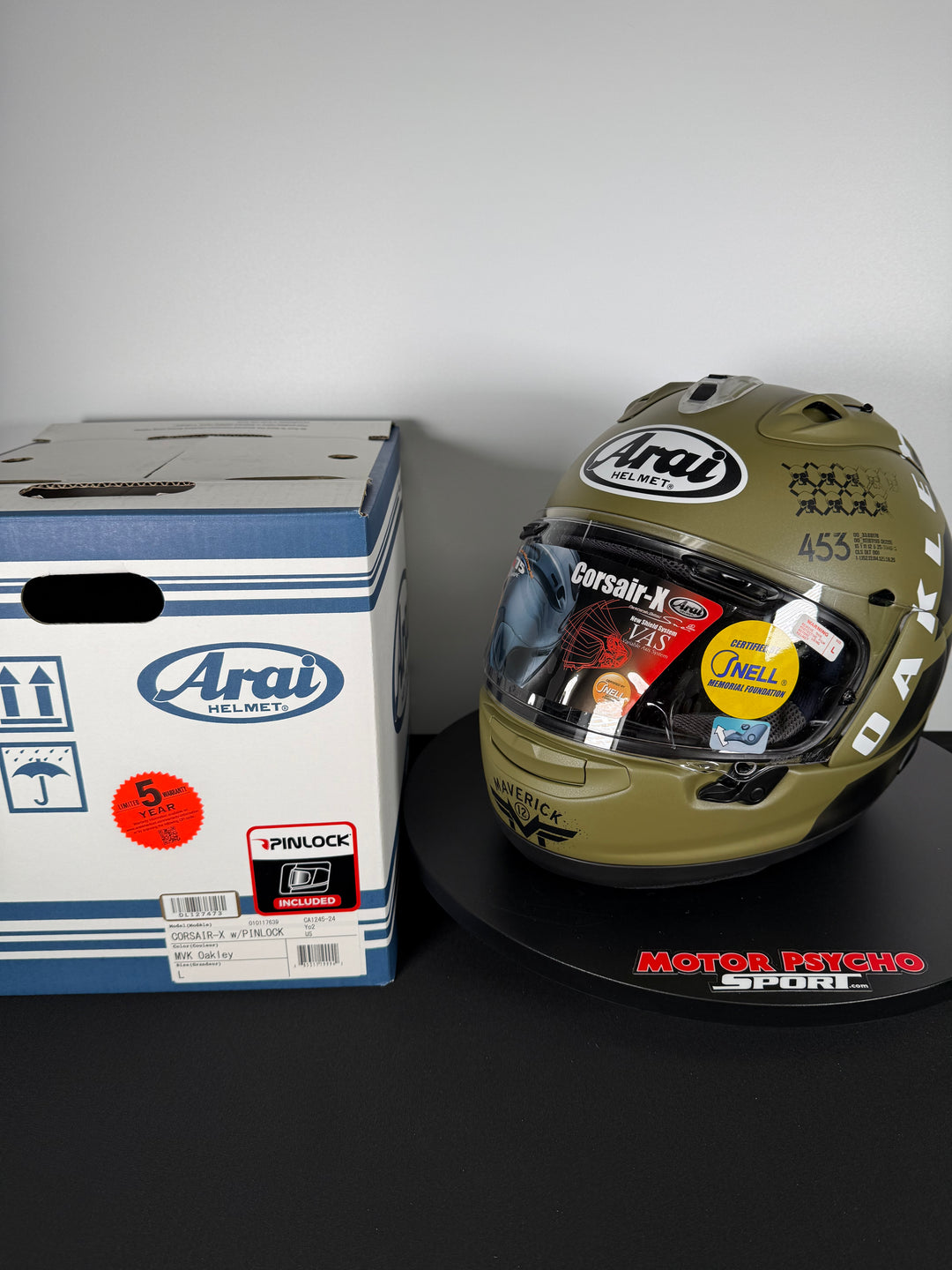 Arai Contour-X Helmet - MVK Oakley - Size Large - OPEN BOX - FINAL SALE / NO RETURNS