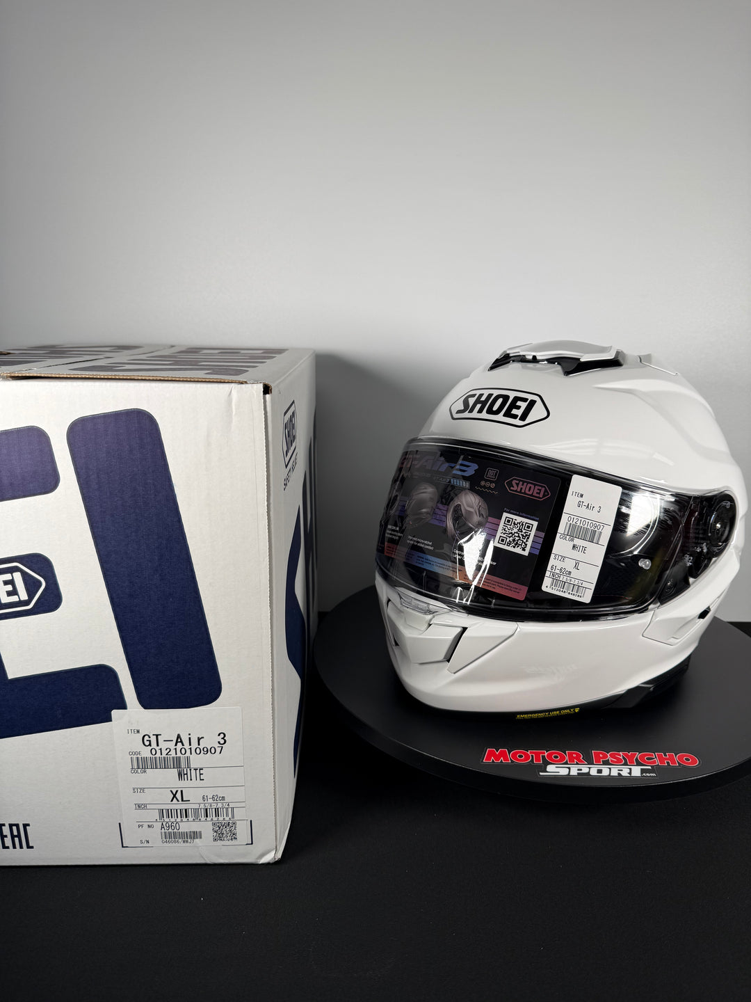 Shoei GT-Air 3 Helmet - Gloss White - Size XL - USED / OPEN BOX