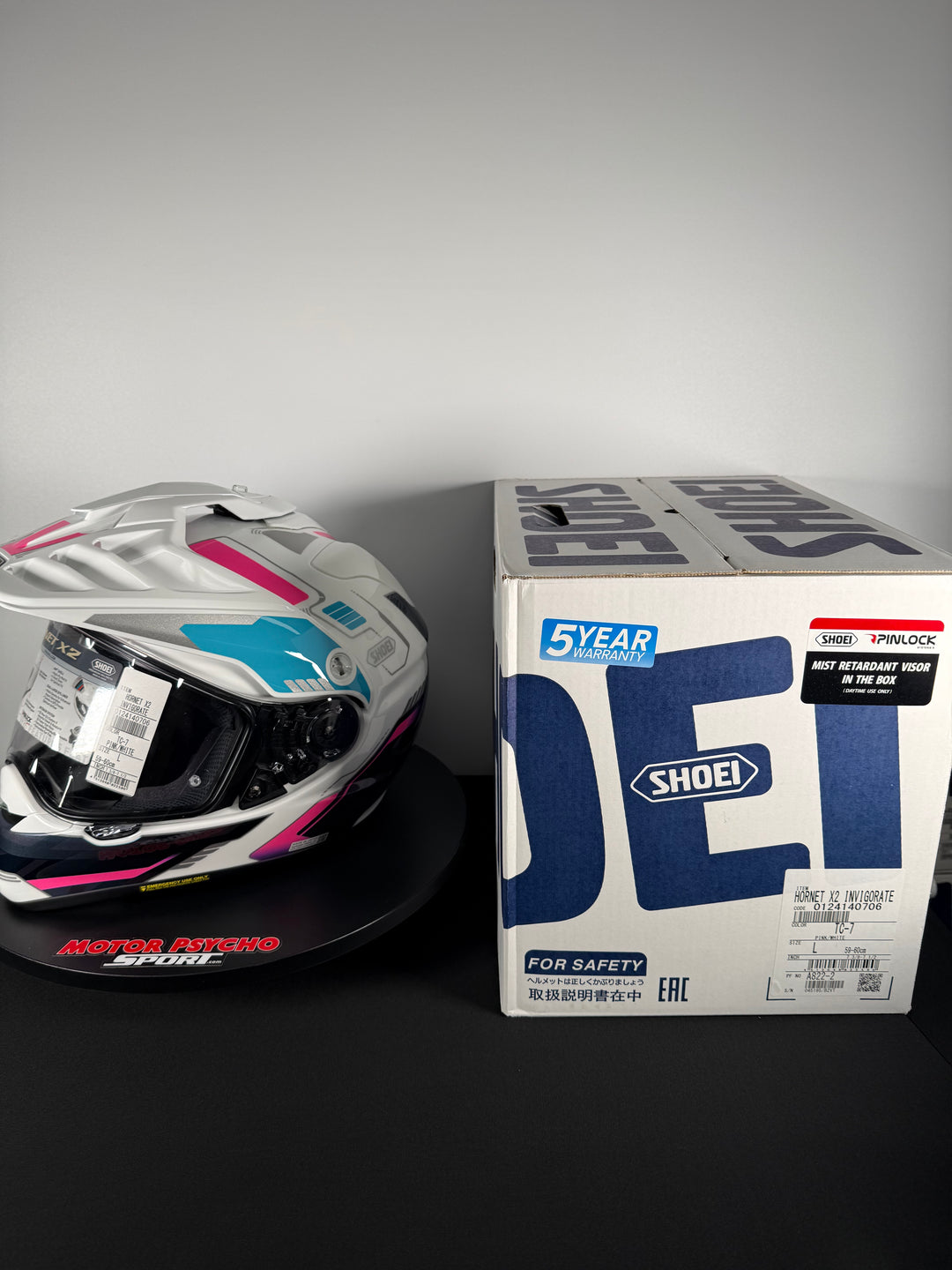 Shoei Hornet X2 Invigorate Adventure Helmet - TC-7 -Size L- USED LIKE NEW