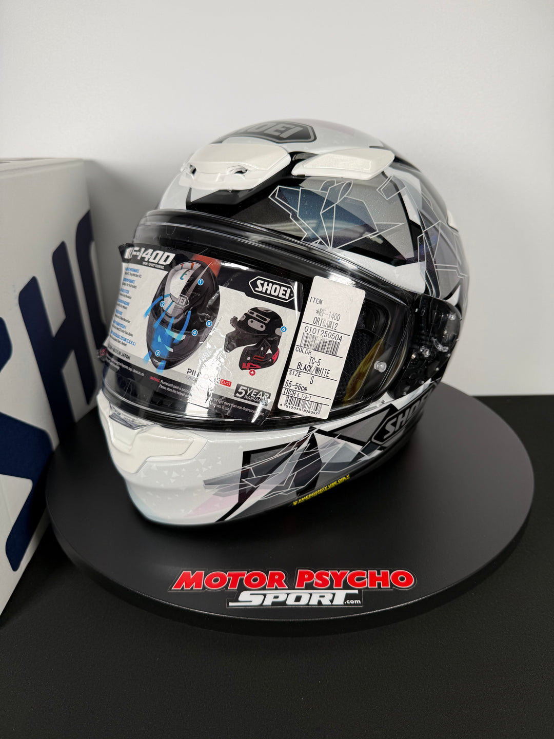Shoei RF-1400 Origami 2 Helmet - TC-5 - Size Small - USED / OPEN BOX