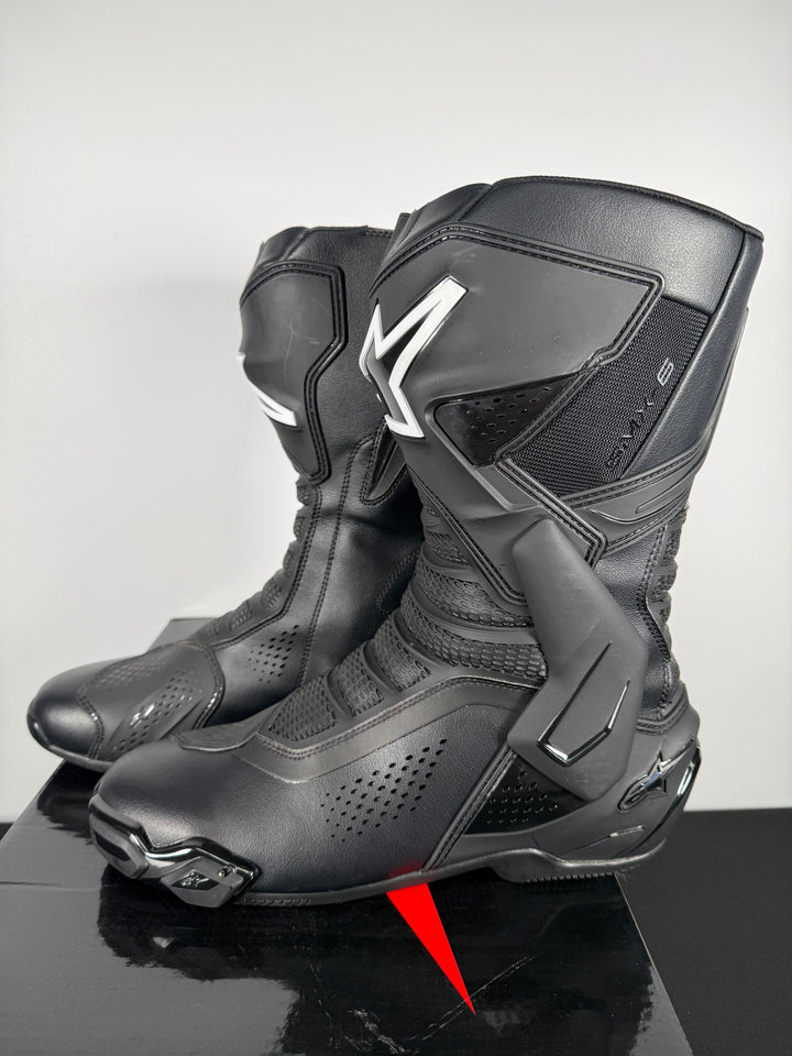 ALPINESTARS SMX-6 V3 VENTED BOOTS - BLACK - Size Euro 48 / US 12.5 - USED / GOOD