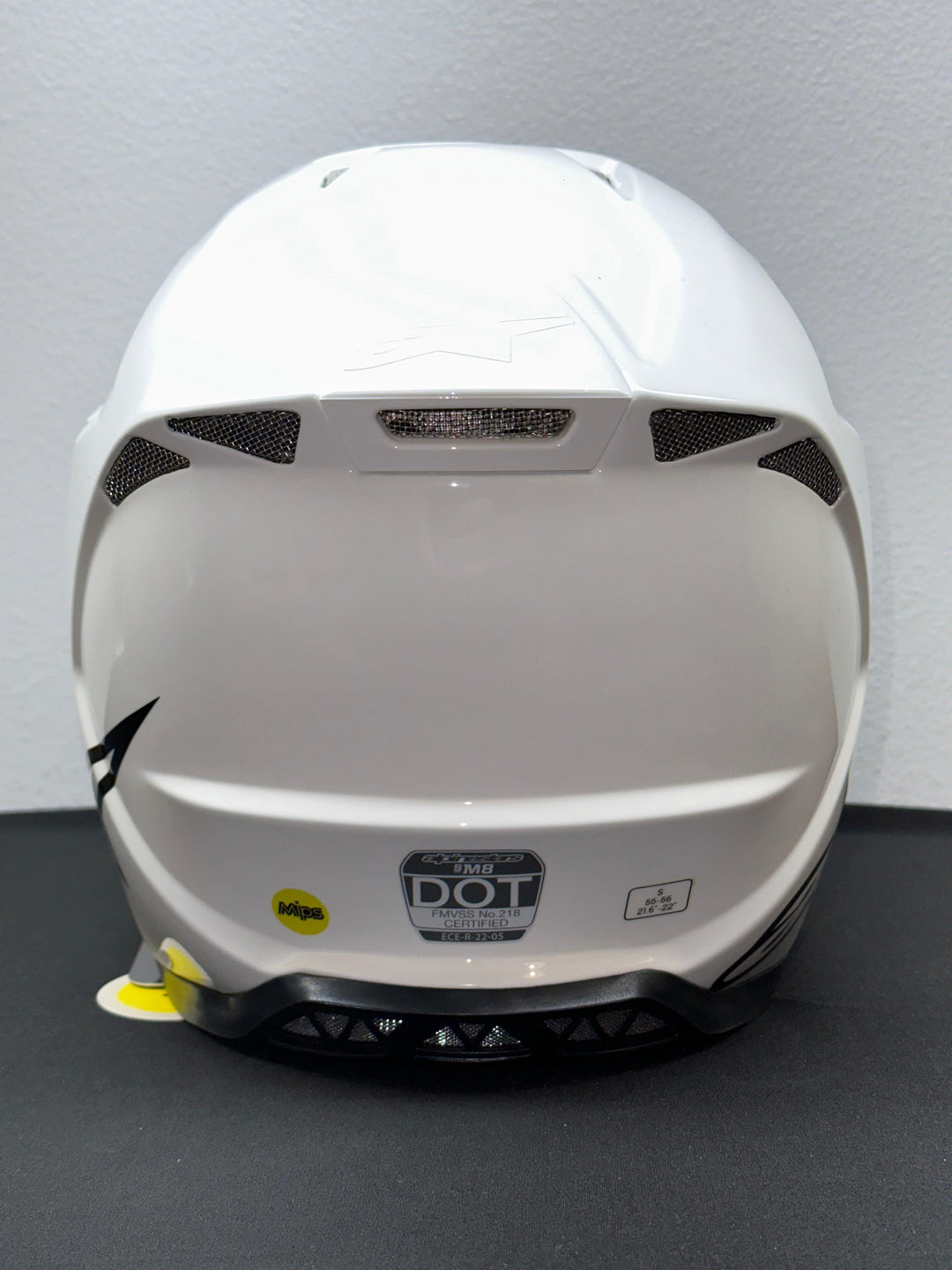 Alpinestars Supertech M8 Solid Gloss White Helmet
