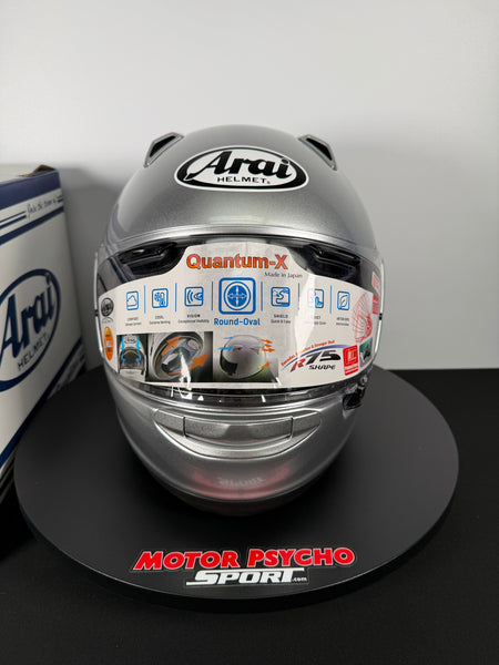 Arai Quantum-X Aluminum Silver Helmet Large